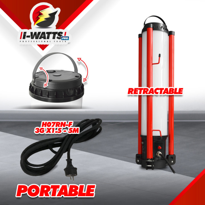 Projecteur LED de chantier 360 degrés - 100W sur trépied - I-Watts