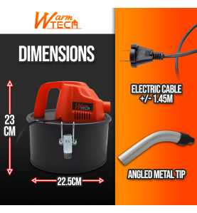 Vide cendres 600W 4L  - Warm Tech