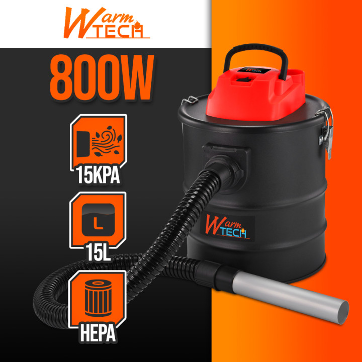 Vide cendres 800W 15L avec soufflerie - Warm Tech
