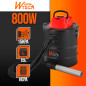 Vide cendres 800W 15L avec soufflerie - Warm Tech