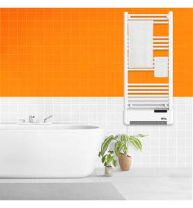 Radiateur sèche serviettes avec fluide 750W + soufflerie 1000W - Warm Tech