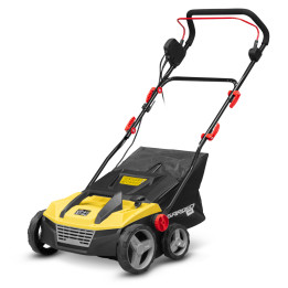 Balayeuse électrique pour gazon synthétique 1600W - 38cm - Bac 48L - Hauteur 5 positions