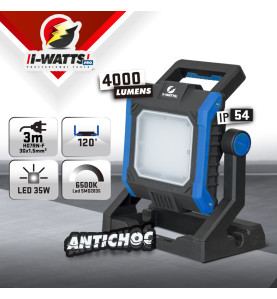 Projecteur led de chantier 35W - IP54 -  I-Watts Pro