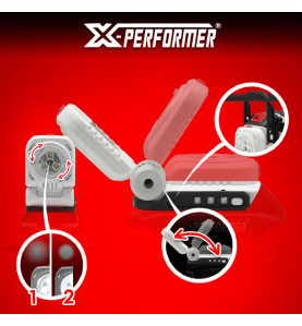 Lampe de chantier 20V max avec batterie 2Ah - X PERFORMER