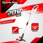 Tondeuse et coupe bordures rechargeables 20V max + 2 batteries - Elem Garden.