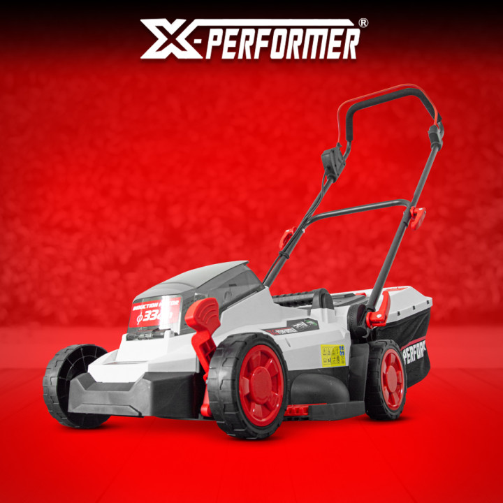 Tondeuse rechargeable 20V max 33 cm avec batterie 4Ah - X-Performer