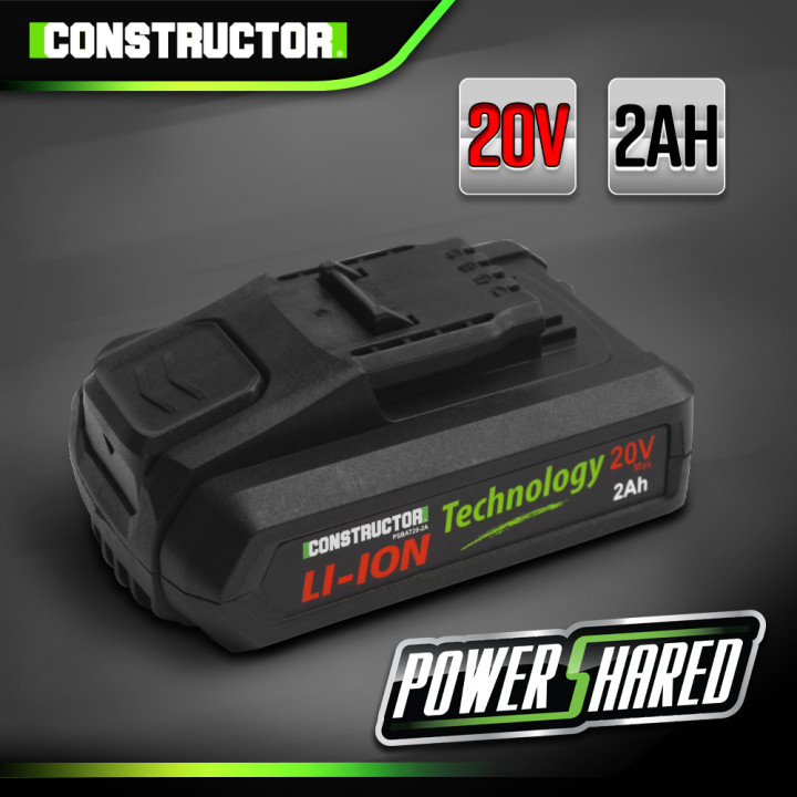 Batterie lithium max 20V - 2Ah Power Shared Constructor