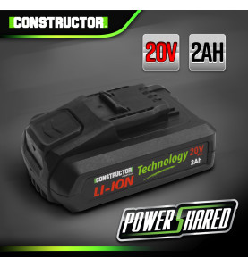Batterie lithium max 20V - 2Ah Power Shared Constructor