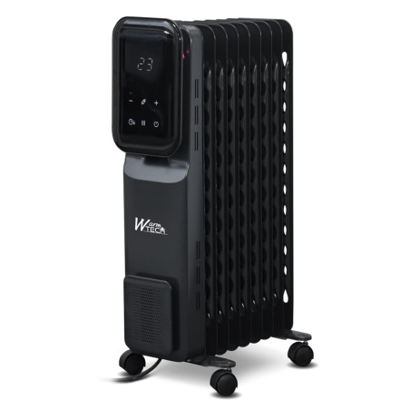 Radiateur bain d'huile 2000W 9 élements avec display Led -  Warm Tech