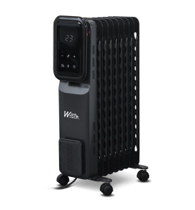 Radiateur bain d'huile 2000W 9 élements avec display Led -  Warm Tech