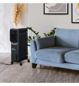 Radiateur bain d'huile 2000W 9 élements avec display Led -  Warm Tech