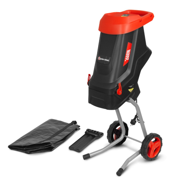 Broyeur de végétaux électrique 2600W avec sac récupérateur de 45L