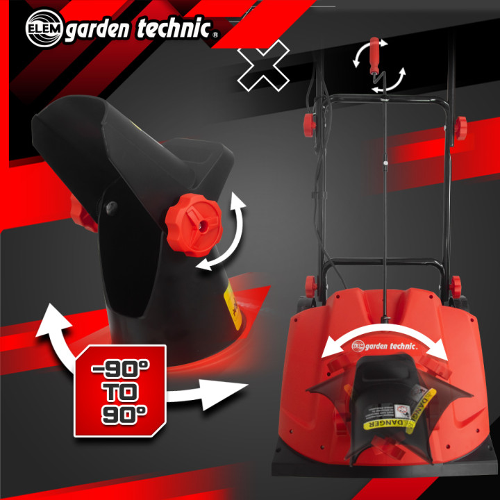 Déneigeuse électrique 2300 W - 50 cm - Elem Garden Technic
