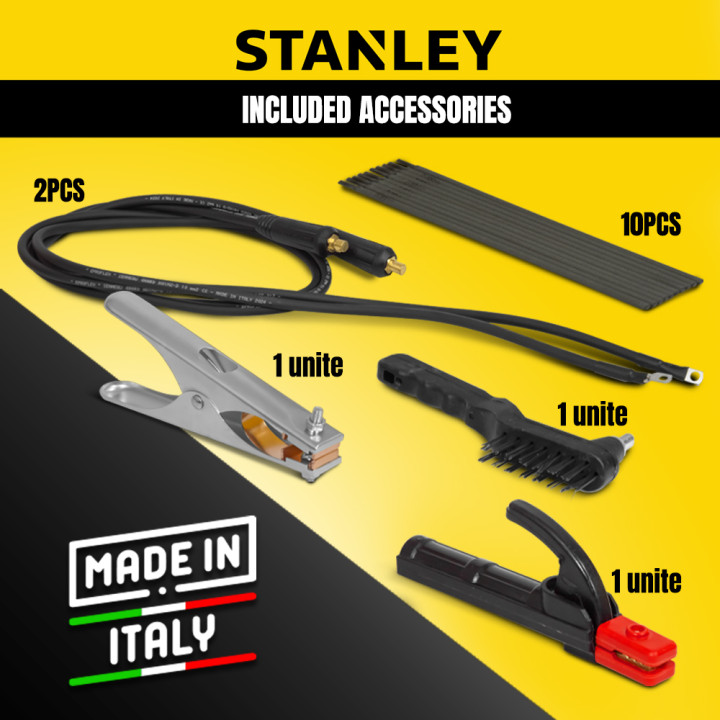 Poste à souder MMA Inverter 160A + Masque auto-assombrissant 11DIN - Stanley