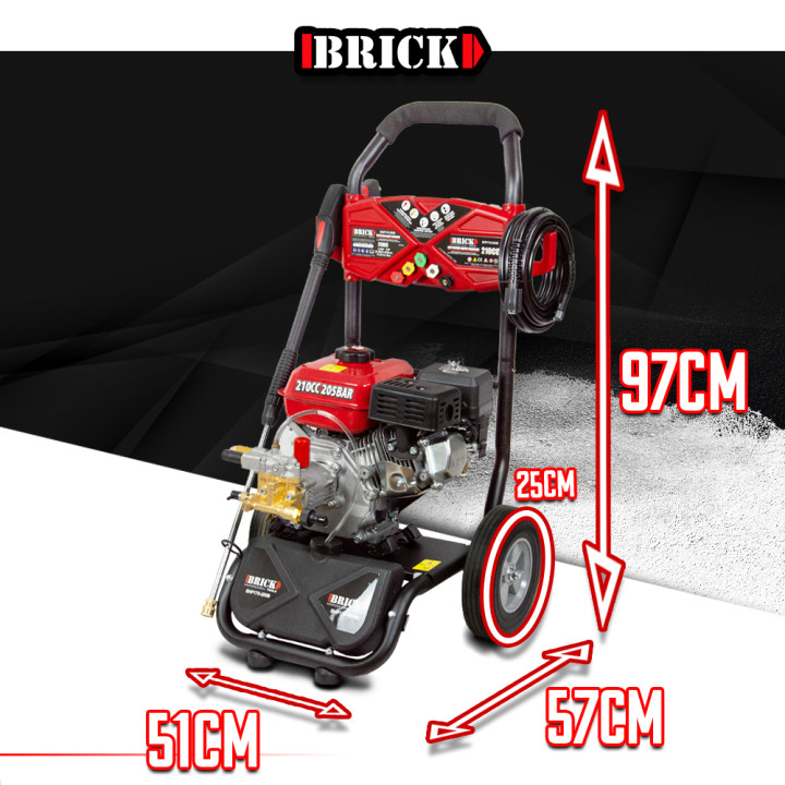 Nettoyeur haute pression thermique 205 bars max - 210CC - Brick