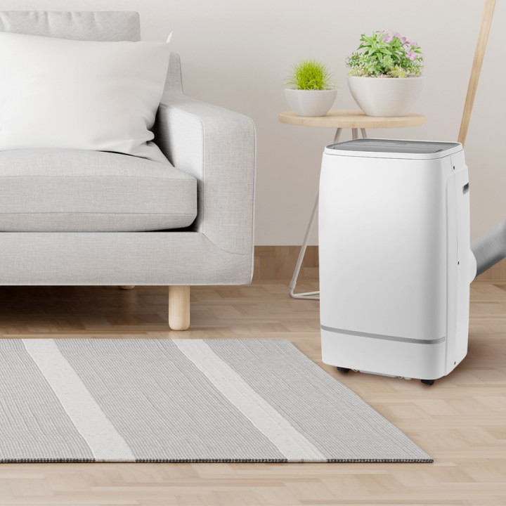 Climatiseur mobile réversible chaud/froid 12000BTU - 3.5KW avec télécommande et fonction Wifi