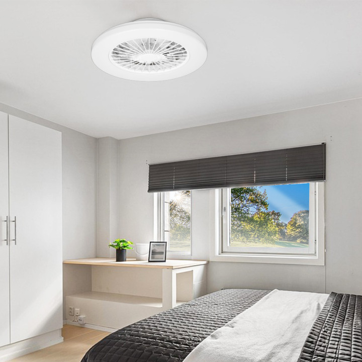 Ventilateur de plafond avec éclairage Led + télécommande