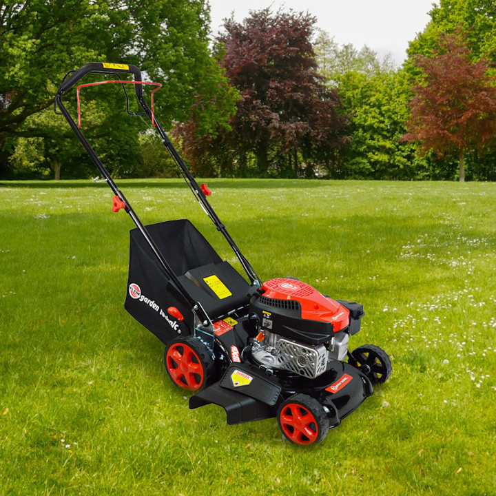 Tondeuse thermique tractée 144 CC - 40cm - mulching et éjection latérale