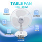 Ventilateur de table 40W - 30cm - 3vitesses