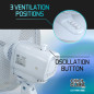 Ventilateur de table 40W - 30cm - 3vitesses