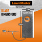 Jeu de 15 lames + vis pour robot tondeuse Lawnmaster