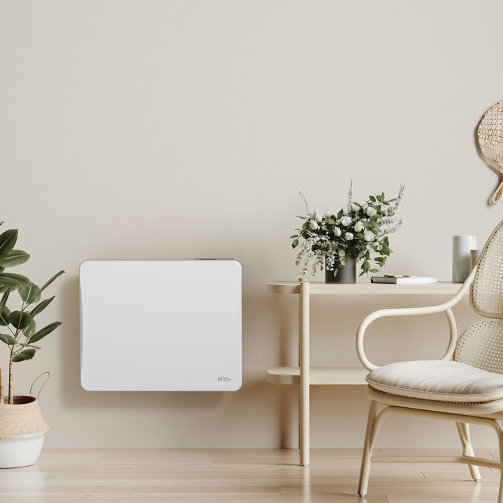 Radiateur inertie céramique 1000 W - IP24 - Fil pilote 6 ordres