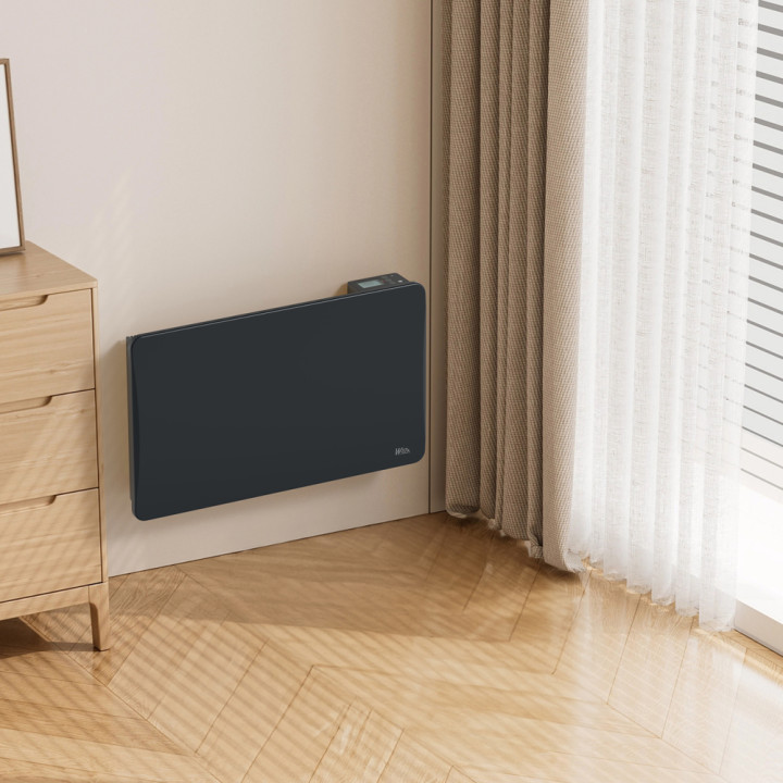 Radiateur inertie céramique 1500 W - IP24 - Fil pilote 6 ordres.