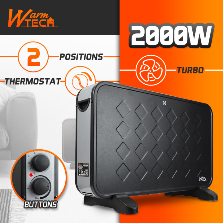 Chauffage mobile 2000W + Ventilation turbo