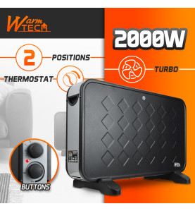 Chauffage mobile 2000W + Ventilation turbo