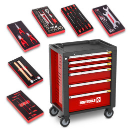 Servante d'atelier 6 tiroirs + 54 accessoires