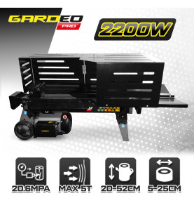 Fendeur de bûches horizontal 2200 W - 5 tonnes.