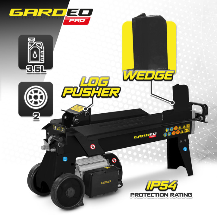 Fendeur de bûches horizontal 2200 W - 5 tonnes.