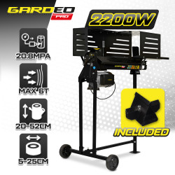Fendeur de bûches horizontal 2200 W - 6 tonnes sur pieds.