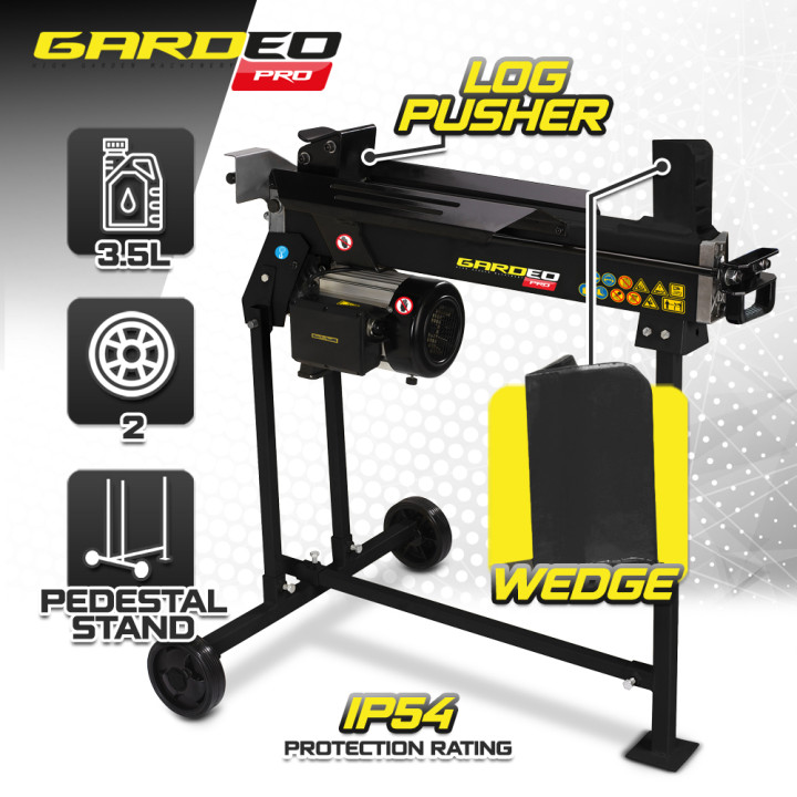 Fendeur de bûches horizontal 2200 W - 6 tonnes sur pieds.