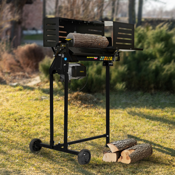 Fendeur de bûches horizontal 2200 W - 6 tonnes sur pieds.