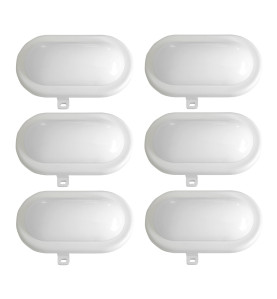 Lot de 6 hublots led 6W - 480 lumens - IP65
