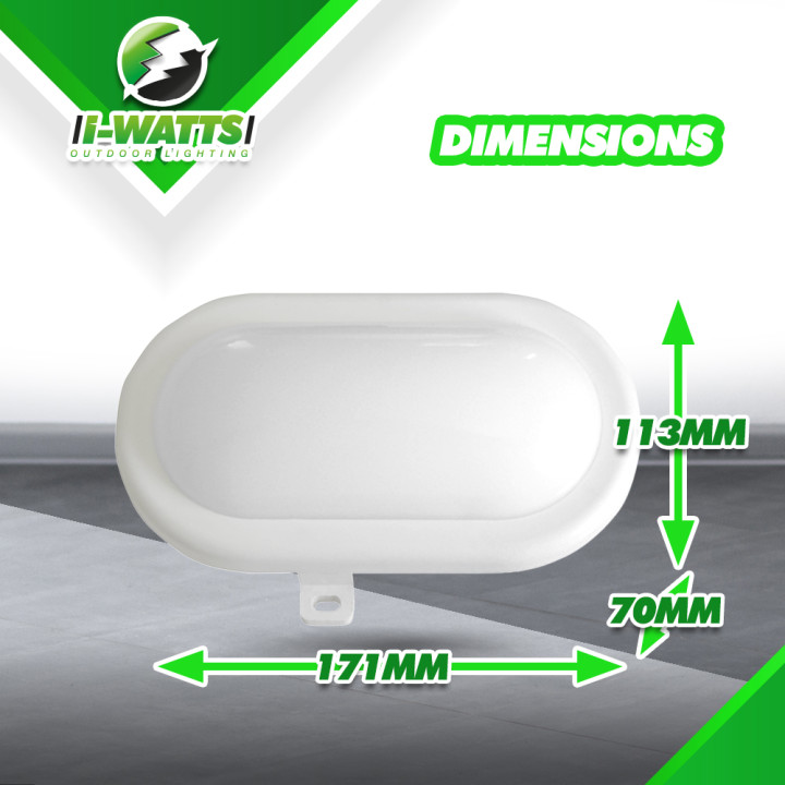 Lot de 6 hublots led 6W - 480 lumens - IP65