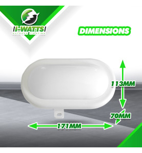 Lot de 6 hublots led 6W - 480 lumens - IP65