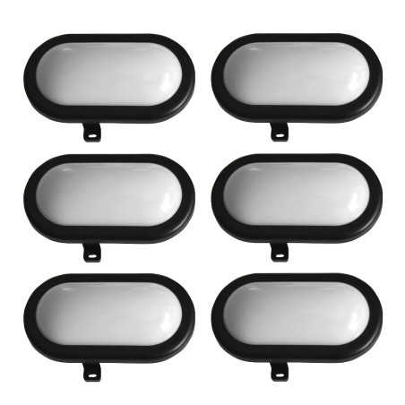 Lot de 6 hublots led 6W - 480 lumens - IP65