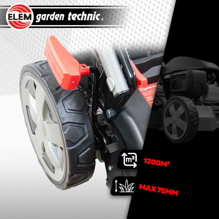 Tondeuse thermique tractée 145CC avec moteur Honda, mulching et éjection latérale