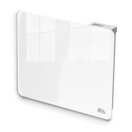Radiateur inertie céramique avec façade en verre 1000 W - IP24 - NF - Fil pilote 6 ordres