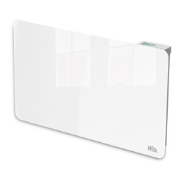 Radiateur inertie céramique avec façade en verre 1500 W - IP24 - NF - Fil pilote 6 ordres