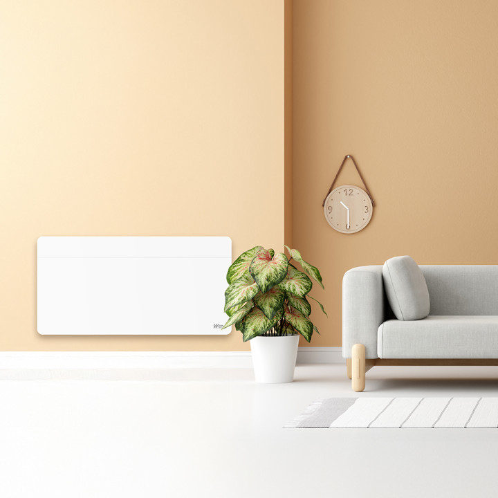 Chauffage électrique mural 1000W - IP24 - fil pilote 6 ordres