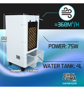 Rafraichisseur d'air 75W - 4L