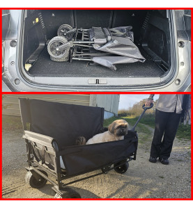 Chariot multifonctions pliable 99x59x51cm