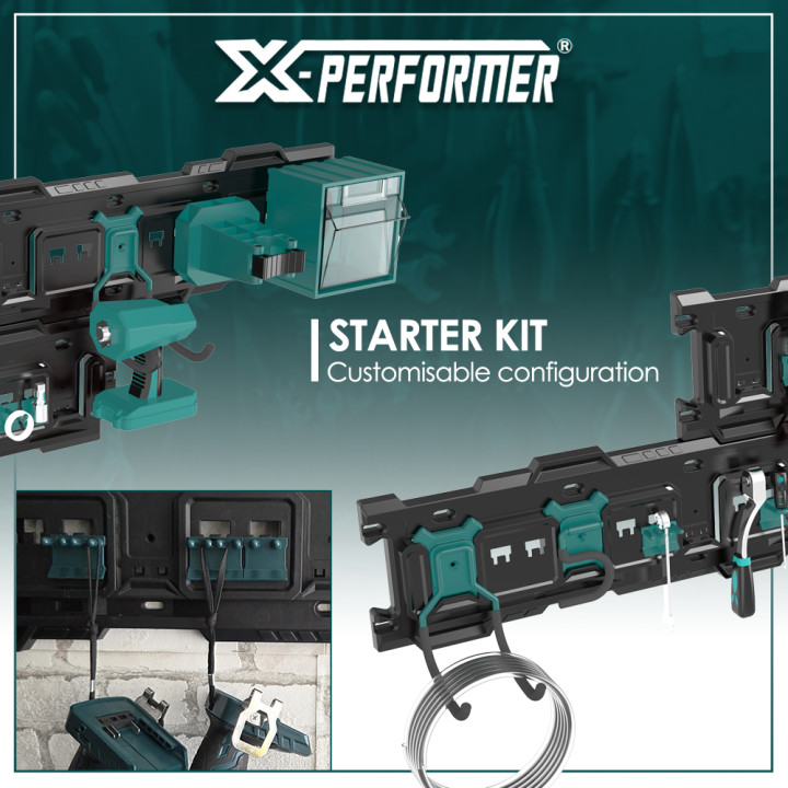 Kit de démarrage 16pcs pour le concept rangement X-Performer