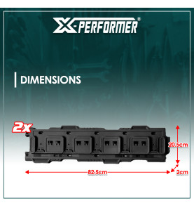 Support mural 2 éléments compatible avec le concept X-Performer rangement