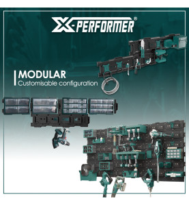 Support mural 2 éléments compatible avec le concept X-Performer rangement