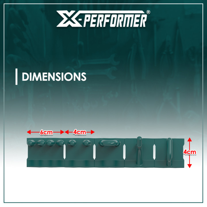 Set de 10 crochets pour le concept rangement X-Performer