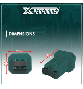 Crochet à pinces compatible avec le concept rangement X-Performer